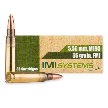 Bulk 5.56x45 Ammo For Sale - 55 grain FMJ M193 Ammunition in Stock by IMI - 300 Rounds