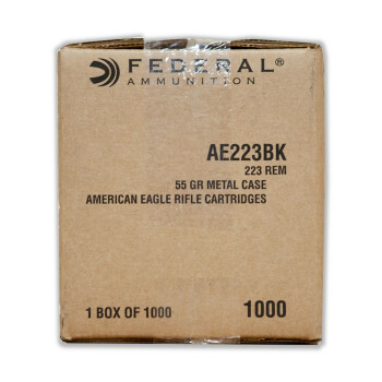 Bulk 223 Rem Ammo For Sale - 55 gr FMJBT Ammunition In Stock by Federal American Eagle - 1000 Rounds