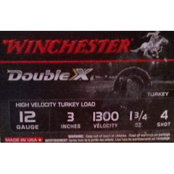 Premium 12 Gauge Ammo - 3" Lead Double X Turkey Loads - 1-3/4 oz - #4 - Winchester Supreme - 10 Rounds