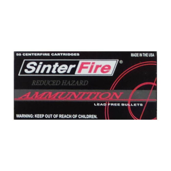 Premium 380 Auto Ammo For Sale - 75 Grain Frangible Ammunition in Stock by SinterFire RHA - 50 Rounds