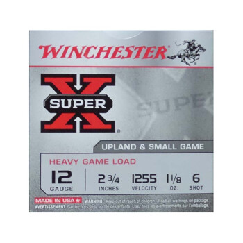Cheap 12 Gauge Ammo - Winchester Super-X Heavy Game Load 2-3/4" #6 Shot - 25 Rounds