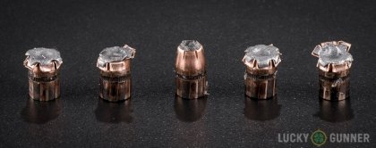 Line-up of Black Hills Ammunition .32 H&R Magnum ammunition - fired vs. unfired