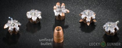 Line-up of Winchester .38 Special ammunition - fired vs. unfired