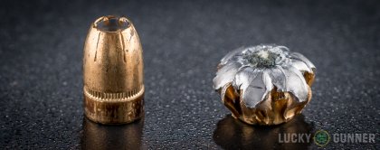 Line-up of Federal .357 Sig ammunition - fired vs. unfired