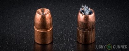 Line-up of Speer .357 Magnum ammunition - fired vs. unfired
