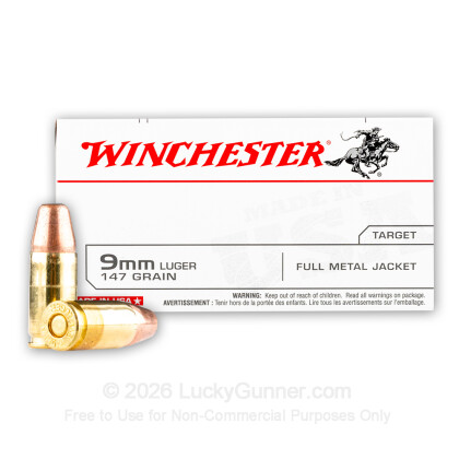 Image 2 of Winchester 9mm Luger (9x19) Ammo