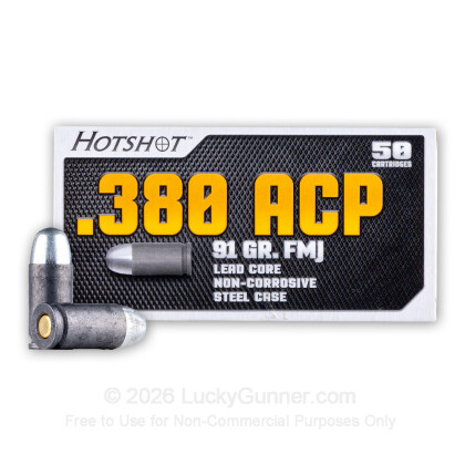 Image 1 of Hotshot Ammunition .380 Auto (ACP) Ammo
