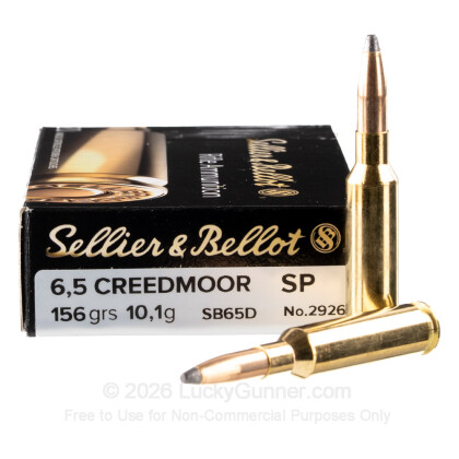 Image 7 of 6.5mm Creedmoor Ammo from Sellier & Bellot Image 7 of Sellier & Bellot 6.5mm Creedmoor Ammo