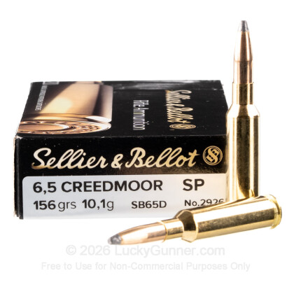 Image 2 of 6.5mm Creedmoor Ammo from Sellier & Bellot Image 2 of Sellier & Bellot 6.5mm Creedmoor Ammo
