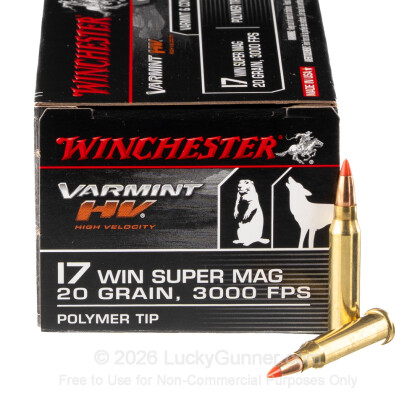 Image 2 of Winchester .17 Win Super Mag (WSM) Ammo