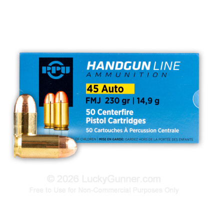 Image 1 of 45 ACP Ammo from Prvi Partizan Image 1 of Prvi Partizan .45 ACP (Auto) Ammo
