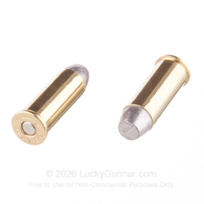 Large image of Premium 44 Special Ammo For Sale - 210 Grain Lead Flat Point Ammunition in Stock by Black Hills Ammunition - 50 Rounds