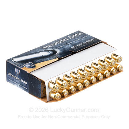 Large image of Premium 50 Beowulf Ammo For Sale - 300 Grain FTX Ammunition in Stock by Alexander Arms - 20 Rounds
