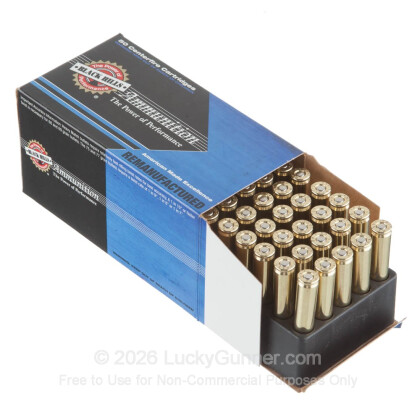 Large image of Cheap 223 Rem Ammo For Sale - 75 Grain Match HP Ammunition in Stock by Black Hills Remanufactured - 50 Rounds