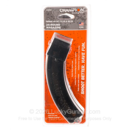 Large image of Champion 10/22 High Capacity Polymer Magazine For Sale - 25 Rounds
