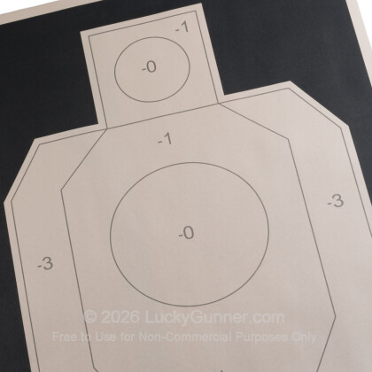 Large image of Bulk IDPA Paper Targets For Sale - Classic IDPA-P Targets in Stock by National Target Company - 100 Count