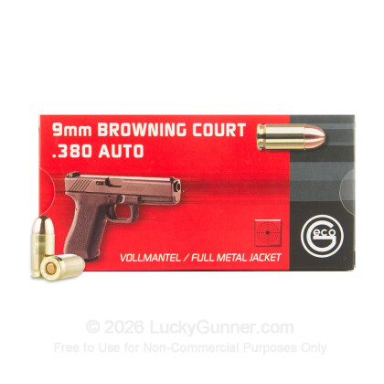 Image 2 of 380 Ammo from GECO Image 2 of GECO .380 Auto (ACP) Ammo
