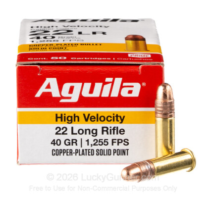 Image 2 of 22 LR Ammo from Aguila Image 2 of Aguila .22 Long Rifle (LR) Ammo