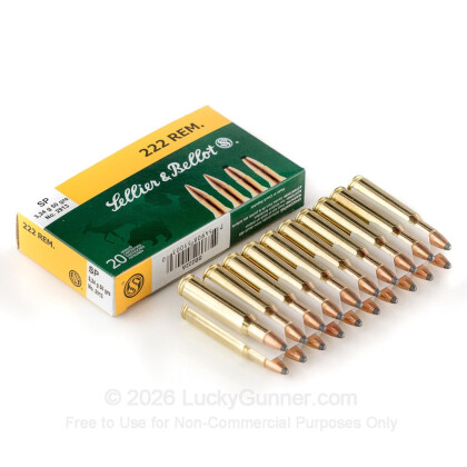 Image 3 of Sellier & Bellot .222 Remington Ammo