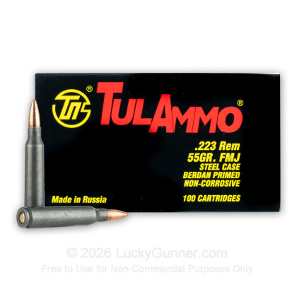 Image 2 of Tula Cartridge Works .223 Remington Ammo