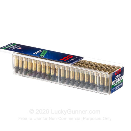 Large image of 22 LR Ammo For Sale - 40 gr LRN Competition - CCI Green Tag Ammunition In Stock - 100 Rounds