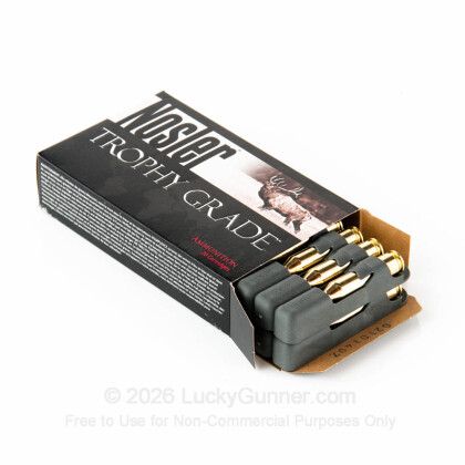 Large image of Nosler Trophy Grade 243 Winchester 90gr Accubond Ammo For Sale At Lucky Gunner - 20 Rounds