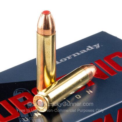Large image of Premium 450 Bushmaster Ammo For Sale - 395 Grain Sub-X Ammunition in Stock by Hornady Subsonic - 20 Rounds