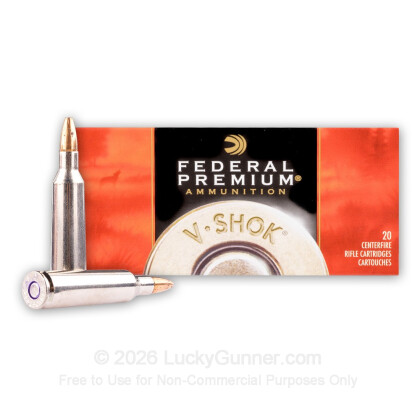 Large image of Premium 22-250 Rem Ammo For Sale - 43 Grain HP Ammunition in Stock by Federal Speer TNT - 20 Rounds