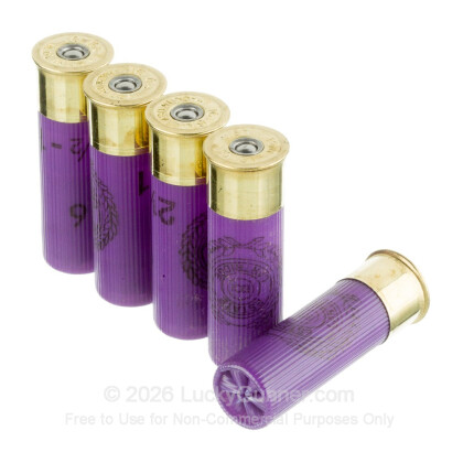Large image of Cheap 16 Gauge Ammo For Sale - 2-3/4" 2-1/2 Dram 1 oz. #6 Shot Ammunition in Stock by Estate Heavy Game Load - 25 Rounds