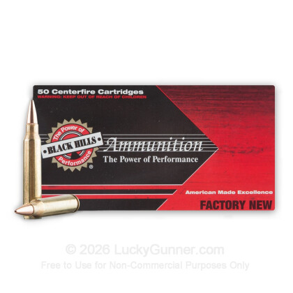 Large image of Premium 223 Rem Ammo For Sale - 68 Grain Heavy Match Hollow Point Ammunition in Stock by Black Hills Ammunition - 50 Rounds
