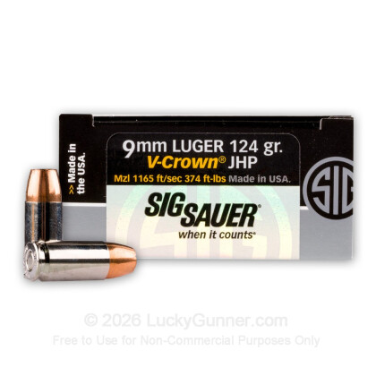 Image 1 of SIG SAUER 9mm Luger (9x19) Ammo