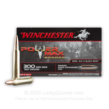 Large image of Premium 300 Winchester Magnum Ammo For Sale - 180 Grain PHP Ammunition in Stock by Winchester Power Max - 20 Rounds