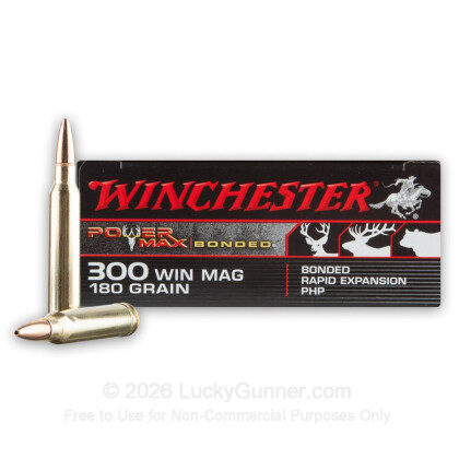 Large image of Premium 300 Winchester Magnum Ammo For Sale - 180 Grain PHP Ammunition in Stock by Winchester Power Max - 20 Rounds