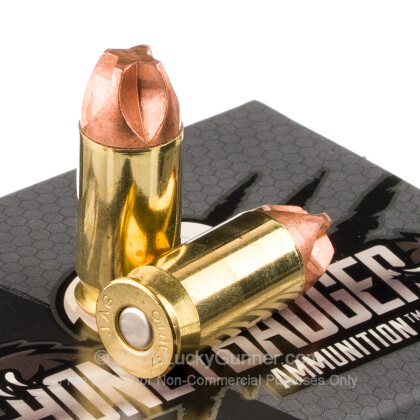 Large image of Premium 45 ACP Ammo For Sale - 135 Grain HoneyBadger Ammunition in Stock by Black Hills - 20 Rounds