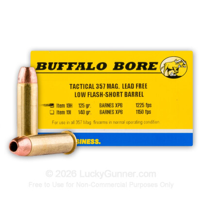 Image 1 of Buffalo Bore .357 Magnum Ammo