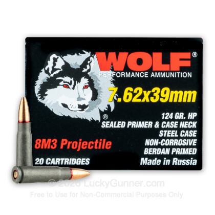 Image 1 of Wolf Ammo from Wolf Image 1 of Wolf 7.62X39 Ammo