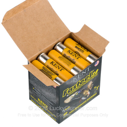 Large image of Premium 20 Gauge Ammo For Sale - 3” 7/8oz. #4 Steel Shot Ammunition in Stock by Kent Fasteel 2.0 Precision Plated - 25 Rounds