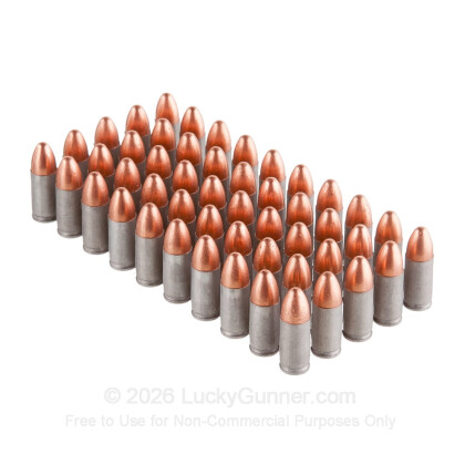 Large image of Bulk 9mm Ammo For Sale - 115 Grain FMJ Ammunition in Stock by Independence Aluminum - 350 Rounds