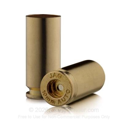 Large image of Bulk 10mm Auto Casings For Sale - New Unprimed Brass Casings in Stock by Jagemann - 100 Casings