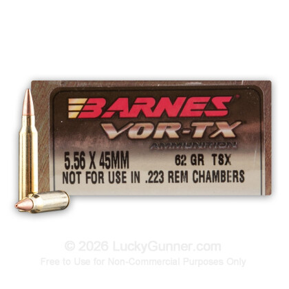 Image 1 of Rifle Ammo from Barnes Image 1 of Barnes 5.56x45mm Ammo