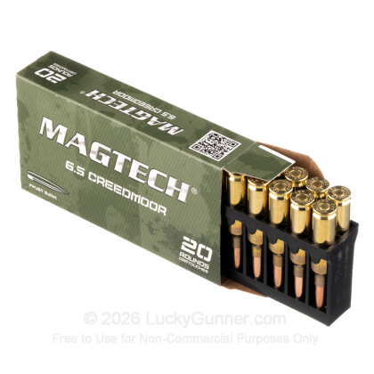 Large image of Bulk 6.5 Creedmoor Ammo For Sale - 140 Grain FMJBT Ammunition in Stock by Magtech - 500 Rounds