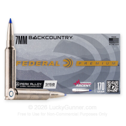Large image of Federal 7mm Backcountry - 170gr Terminal Ascent - 20rds