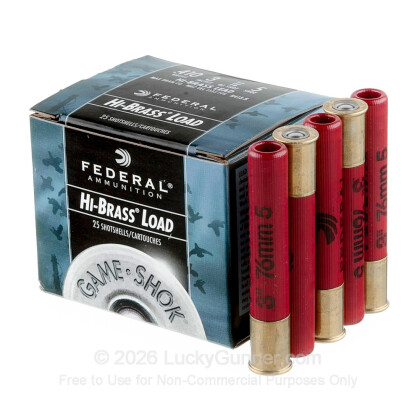 Large image of Cheap 410 Bore Ammo For Sale - 3" 11/16 oz. #5 Shot Ammunition in Stock by Federal Game-Shok - 25 Rounds
