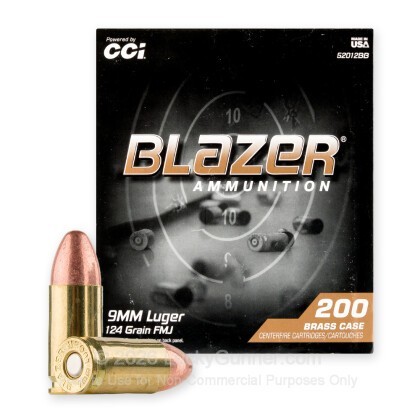 Image 2 of Blazer Brass 9mm Luger (9x19) Ammo