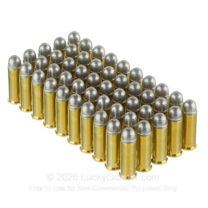 Large image of Premium 38 Long Colt Ammo For Sale - 158 Grain LRN Ammunition in Stock by Black Hills - 50 Rounds