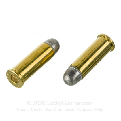 Large image of Premium 38 Long Colt Ammo For Sale - 158 Grain LRN Ammunition in Stock by Black Hills - 50 Rounds