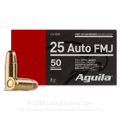 Image 2 of Aguila .25 Auto (ACP) Ammo