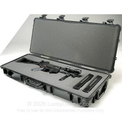 Large image of Pelican 1700 Hard Rifle Case With Wheels For Sale - Black
