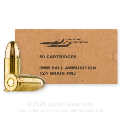 Image 1 of American Ballistics 9mm Luger (9x19) Ammo
