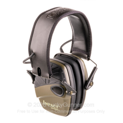 Large image of Howard Leight Green Impact Sport Electronic Earmuffs For Sale - 22 NRR - Howard Leight Hearing Protection in Stock